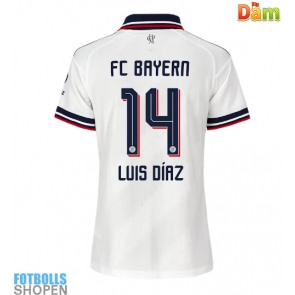 Billiga Bayern Munich Luis Diaz #14 Bortatröja Dam 2026-27 Kortärmad